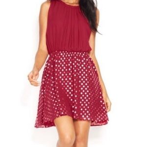 Maison Jules red and gold dress